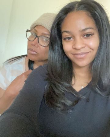 Bailei Knight with her mother, MIchel'le Toussaint
